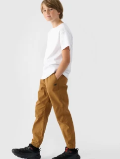 Chlapecké Kalhoty Jogger Casual Hladké 4F Khaki 4FJWMM00TTROM0812-43S