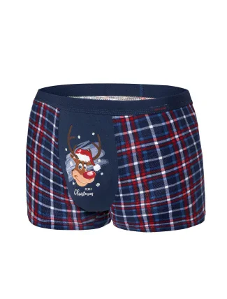 Sobí boxerky 007/57 Merry Christmas navy blue - Cornette