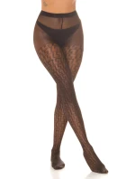 Punčochové kalhoty s geometrickým vzorem SH5015 - InStylefashion Punčochové kalhoty s geometrickým vzorem SH5015 - InStylefashion