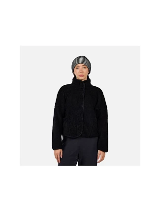Dámská mikina ROSSIGNOL W ALLTRACK SNAP SHERPA JKT, černá Dámská mikina ROSSIGNOL W ALLTRACK SNAP SHERPA JKT, černá