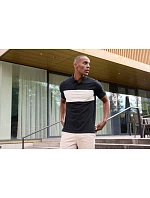 Daiber 8050 Bio polo "Colour-Block" 02.8050 muddy brown/sandstone