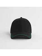Beechfield B 166R 6 panelová kšiltovka "Match Day" 53.166R black/kelly green Beechfield B 166R 6 panelová kšiltovka "Match Day" 53.166R black/kelly green