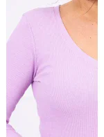 Přiléhavé šaty s výstřihem fialové barvy Přiléhavé šaty s výstřihem fialové barvy