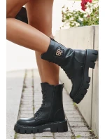 Zateplené workery dámské s ozdobou Černé Melisse