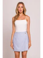 M854 Mini sukně - světle modrá