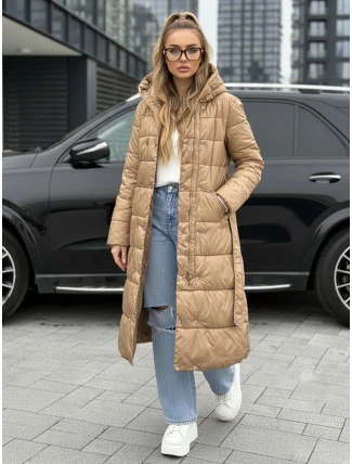 Dámský zimní kabát oboustranný velbloudí FashionStreet TY5480