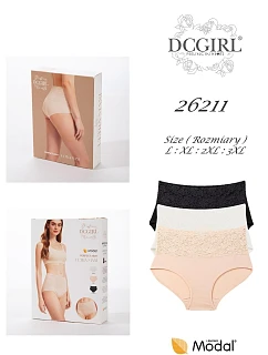 Kalhotky DC Girl 26211, balení L–3XL