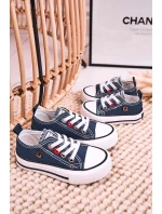 Dětské Klasické Tenisky Nízké BIG STAR HH374195 Tmavě Modré Dětské Klasické Tenisky Nízké BIG STAR HH374195 Tmavě Modré