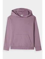Dívčí Nekořeněná Mikina S Kapucí Hladká Fialová 4F 4FJWMM00TSWSF1316-51S