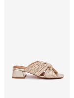 Dámské Sandály Na Klíně Maciejka 06955-25 Béžovo-Zlaté Dámské Sandály Na Klíně Maciejka 06955-25 Béžovo-Zlaté