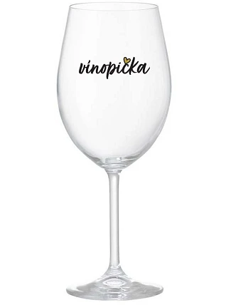 VÍNOPIČKA - čirá sklenice na víno 350 ml