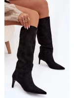 Kozačky na podpatku  model 221901 Step in style