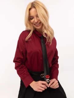 DHJ košile KS 9213 1.77P bordó