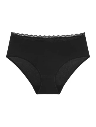 Dámské kalhotky Feel Of Cotton Midi - BLACK - černé 0004 - TRIUMPH