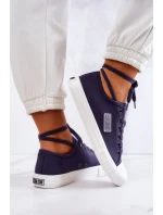 Klasické dámské tenisky BIG STAR JJ274494 námořnická modrá