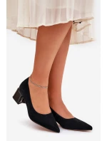 Semišové Hladké Lodičky S Špičatými Špičkami Černé Vinceza 66736 Semišové Hladké Lodičky S Špičatými Špičkami Černé Vinceza 66736