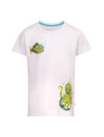 Dětské bavlněné tričko ALPINE PRO MAARO white varianta pc