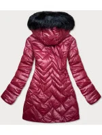 Dámská bunda ve vínové bordó barvě pro přechodné období (mm21-83)