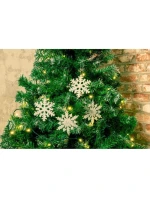 SNĚHOVÁ VLOČKA PŘÍVĚSEK 2KS DESIGN 12 RAMEN