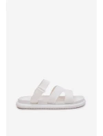 Gumové Dámské Pantofle S Páskem Bílé Tavirae