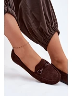 Dámské mokasiny Ploché Čokoládové Olisa