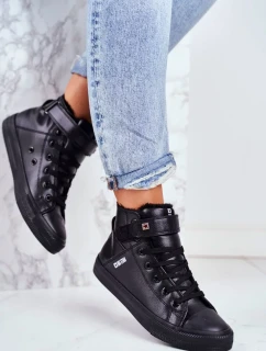 Insulated Leather Sneakers BIG STAR Black