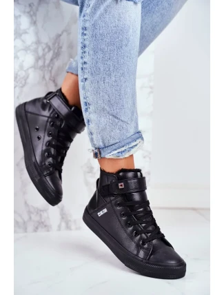 Insulated Leather Sneakers BIG STAR Black Insulated Leather Sneakers BIG STAR Black