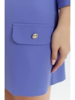 Dámské trapézové šaty K148 Světle fialová - Makover