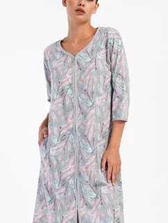 Dámské domácí šaty s tříčtvrtečním rukávem Kika