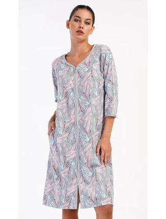 Dámské domácí šaty s tříčtvrtečním rukávem Kika Dámské domácí šaty s tříčtvrtečním rukávem Kika