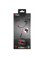 Sluchátka s mikrofonem TRUST GXT 408 Cobra černo-červená