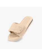 Cubota žabky na suchý zip s kožešinou béžové K24AW-100-001-03-1