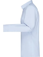 Daiber JN 677 Popelínová halenka s dlouhým rukávem 02.0677 light blue