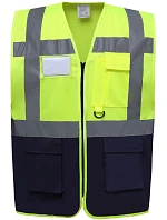 Yoko HVW 801 Hi-Vis multifunkční vesta 79.W801 hi vis yellow/navy