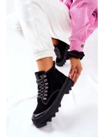 Kožené Turistické Boty Big Star II274363 černé