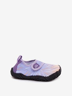 Dětské vodní boty na suchý zip PROWATER PRO-26-48-103K Fialové