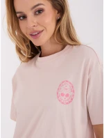 Tričko D12022M02842A světle růžové Tričko D12022M02842A světle růžové