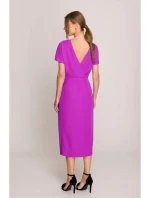 Tužkové šaty S398 levandulové - Stylove