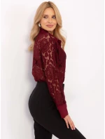 Dámská košile MI KS košile C243.18 Bordó - FPrice