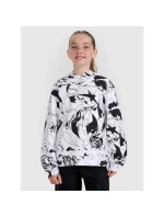 Dívčí tričko oversize s potiskem 4F 4FJRAW25TTSHF3069-90A