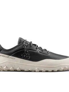 Vivobarefoot pánská obuv TRACKER LEATHER AT LOW MENS OBSIDIAN/WHITE (309534-04)