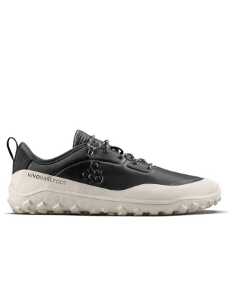 Vivobarefoot pánská obuv TRACKER LEATHER AT LOW MENS OBSIDIAN/WHITE (309534-04)