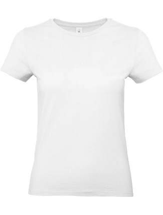 B&C #E190 /women Dámské tričko z těžké bavlny 01.004T white