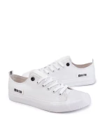Pánské tenisky z nízkého materiálu Big Star KK174006 Bílé