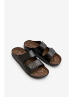 Pohodlné pánské sandály s suchým zipem Inblu FM00001U černé