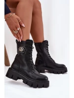 Zateplené workery dámské s ozdobou Černé Melisse