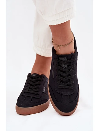 Dámské tenisky z materiálu Big Star TT274356 Černé