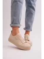 Dámské béžové látkové tenisky Staneva Dámské béžové látkové tenisky Staneva