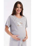 Dámská noční košile mateřská Čáp s miminkem Dámská noční košile mateřská Čáp s miminkem