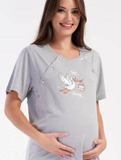 Dámská noční košile mateřská Čáp s miminkem